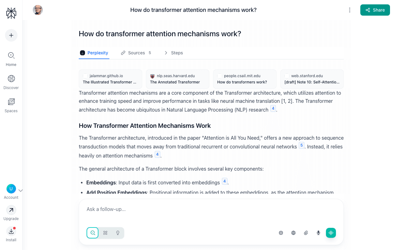 AI Search — RAG-powered research assistant